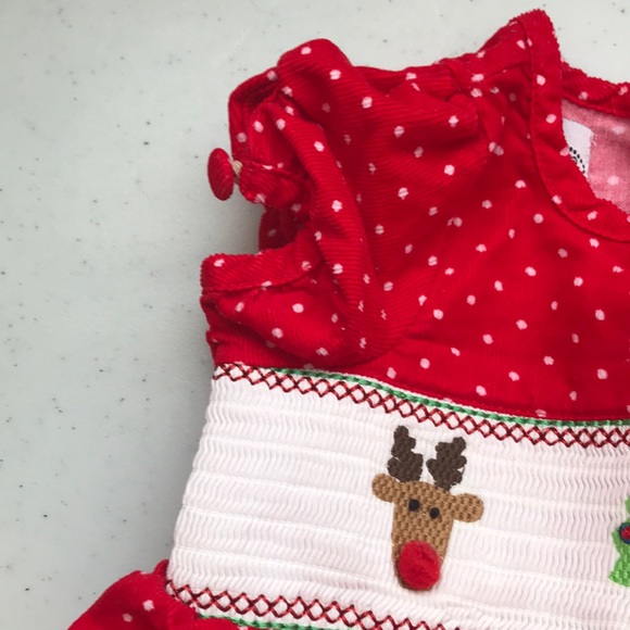 5/$25 MUDPIE BABY Christmas Dress Tiers and Frills - Picture 2 of 8